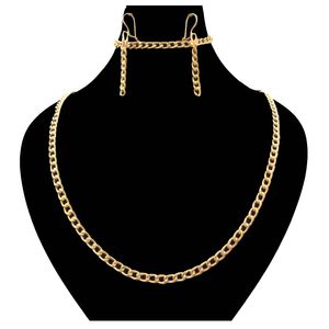 نیم ست طلا 18 عیار زنانه دوست خوب مدل dk1003